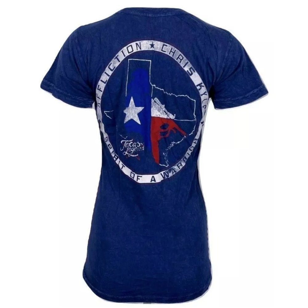 AFFLICTION Women's T-Shirt S/S CK TEXAS LEGEND Tee - Picture 4 of 9
